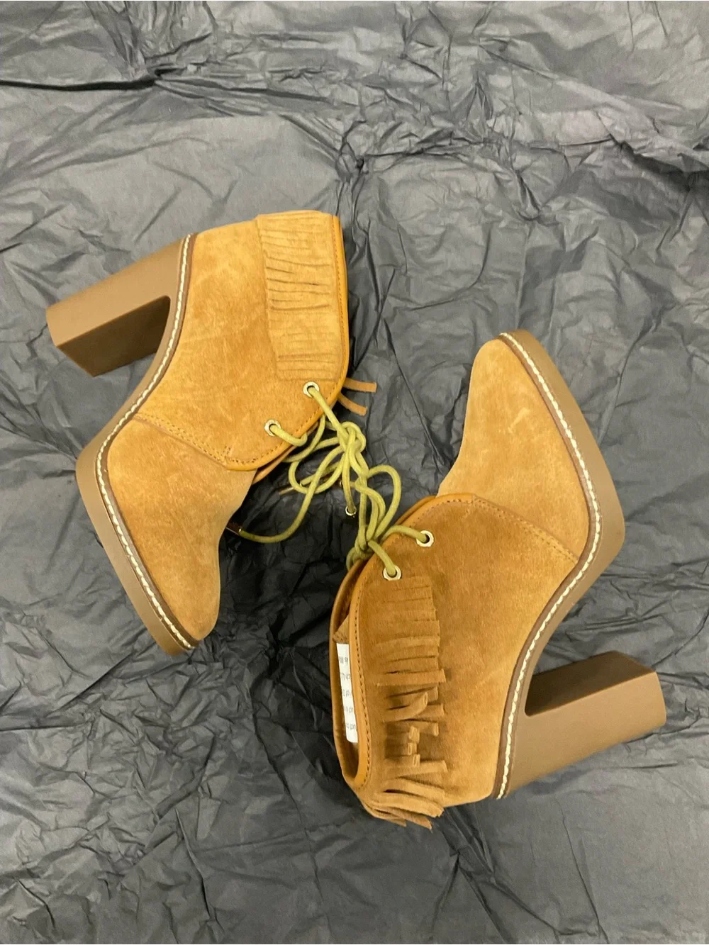 Tory Burch fringe booties